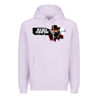 Lilac Red Dead Redemption 2 Red Moon Cowboy Premium Hoodie - artisFamous