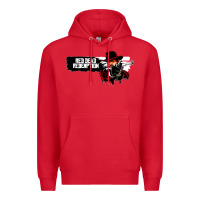 Red Red Dead Redemption 2 Red Moon Cowboy Premium Hoodie - artisFamous