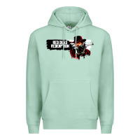 Seafoam Red Dead Redemption 2 Red Moon Cowboy Premium Hoodie - artisFamous