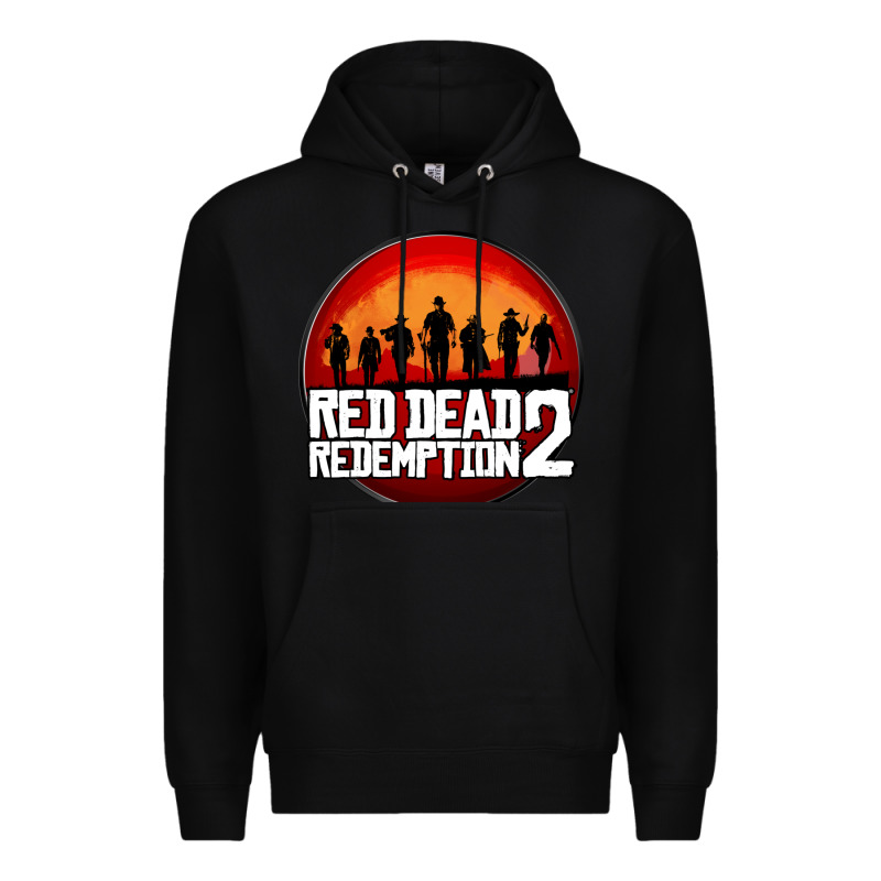 Red Dead Redemption 2 Red Moon Cowboy Premium Hoodie by artisFamous | Teevron
