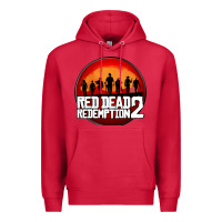 Cardinal Red Dead Redemption 2 Red Moon Cowboy Premium Hoodie - artisFamous