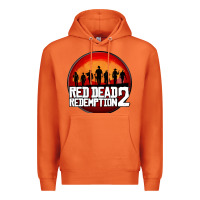 Carrot Red Dead Redemption 2 Red Moon Cowboy Premium Hoodie - artisFamous