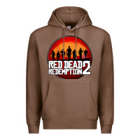 Chestnut Red Dead Redemption 2 Red Moon Cowboy Premium Hoodie - artisFamous