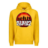 Lemon Red Dead Redemption 2 Red Moon Cowboy Premium Hoodie - artisFamous
