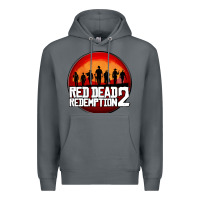 Rock Red Dead Redemption 2 Red Moon Cowboy Premium Hoodie - artisFamous