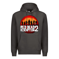 Smoke Red Dead Redemption 2 Red Moon Cowboy Premium Hoodie - artisFamous