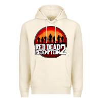 Tofu Red Dead Redemption 2 Red Moon Cowboy Premium Hoodie - artisFamous