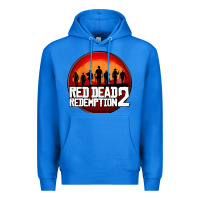 True Royal Red Dead Redemption 2 Red Moon Cowboy Premium Hoodie - artisFamous