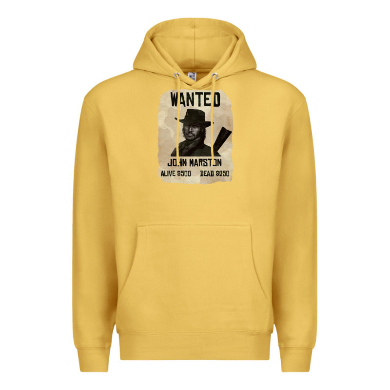 Red Dead Redemption 2 Red Moon Cowboy Wanted John Marston Premium Hoodie by artisFamous | Teevron