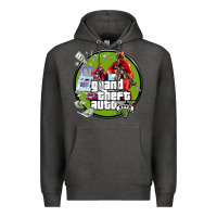 Charcoal Heather Grand Theft Auto Premium Hoodie - artisFamous