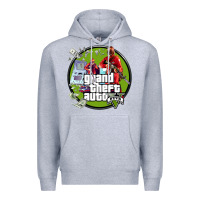 Heather Grey Grand Theft Auto Premium Hoodie - artisFamous
