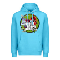 Ocean Blue Grand Theft Auto Premium Hoodie - artisFamous