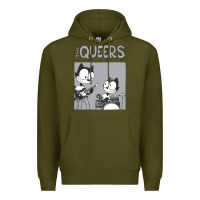 Army Green The Queers Premium Hoodie - artisFamous