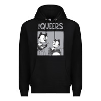Black The Queers Premium Hoodie - artisFamous