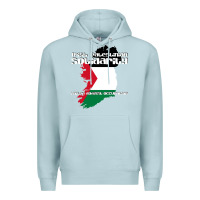 Blue Mist irish palestinian solidarity Premium Hoodie - artisFamous