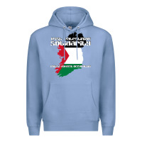 Colony Blue irish palestinian solidarity Premium Hoodie - artisFamous