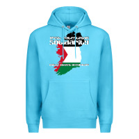 Ocean Blue irish palestinian solidarity Premium Hoodie - artisFamous