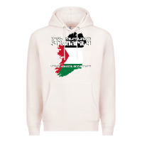 Pale Pink irish palestinian solidarity Premium Hoodie - artisFamous