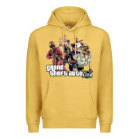 Antique Gold Grand Theft Auto Premium Hoodie - artisFamous