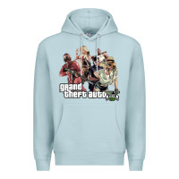 Blue Mist Grand Theft Auto Premium Hoodie - artisFamous