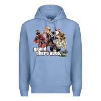 Colony Blue Grand Theft Auto Premium Hoodie - artisFamous