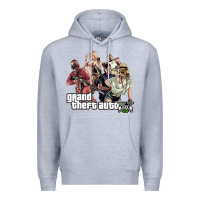 Heather Grey Grand Theft Auto Premium Hoodie - artisFamous