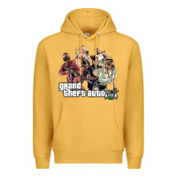 Mustard Grand Theft Auto Premium Hoodie - artisFamous