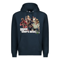 Navy Grand Theft Auto Premium Hoodie - artisFamous