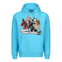 Ocean Blue Grand Theft Auto Premium Hoodie - artisFamous