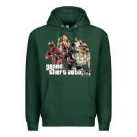 Sports Green Grand Theft Auto Premium Hoodie - artisFamous