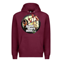 Burgundy Grand Theft Auto Premium Hoodie - artisFamous