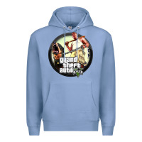 Colony Blue Grand Theft Auto Premium Hoodie - artisFamous
