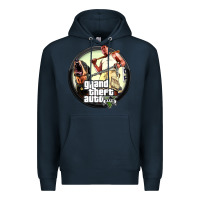 Navy Grand Theft Auto Premium Hoodie - artisFamous
