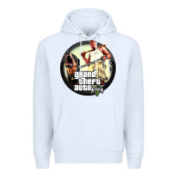 White Grand Theft Auto Premium Hoodie - artisFamous