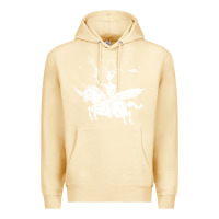 Pina Colada alien riding unicorn  cool ufo cowboy Premium Hoodie - artisFamous