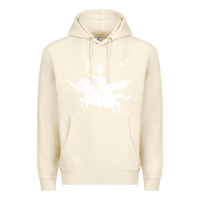 Sandshell alien riding unicorn  cool ufo cowboy Premium Hoodie - artisFamous
