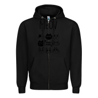 Black Meow Zipper Hoodie - Bettercallsaul