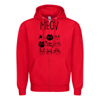 Red Meow Zipper Hoodie - Bettercallsaul