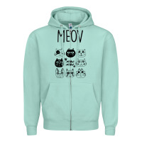 Seafoam Meow Zipper Hoodie - Bettercallsaul