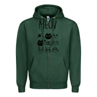 Sports Green Meow Zipper Hoodie - Bettercallsaul