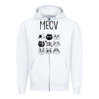 White Meow Zipper Hoodie - Bettercallsaul