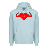 Blue Mist Healthy Heart Premium Hoodie - artisFamous