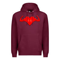 Burgundy Healthy Heart Premium Hoodie - artisFamous