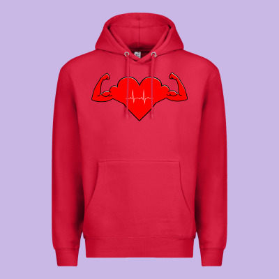 Healthy Heart Premium Hoodie Designed By Artisfamous