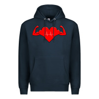Navy Healthy Heart Premium Hoodie - artisFamous