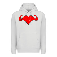 Dove Grey Healthy Heart Premium Hoodie - artisFamous