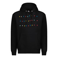 Black Stranger Lights Alphabet Premium Hoodie - artisFamous