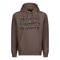 Coffee Stranger Lights Alphabet Premium Hoodie - artisFamous