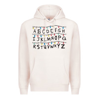 Stranger Lights Alphabet Premium Hoodie | Teevron