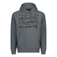 Rock Stranger Lights Alphabet Premium Hoodie - artisFamous